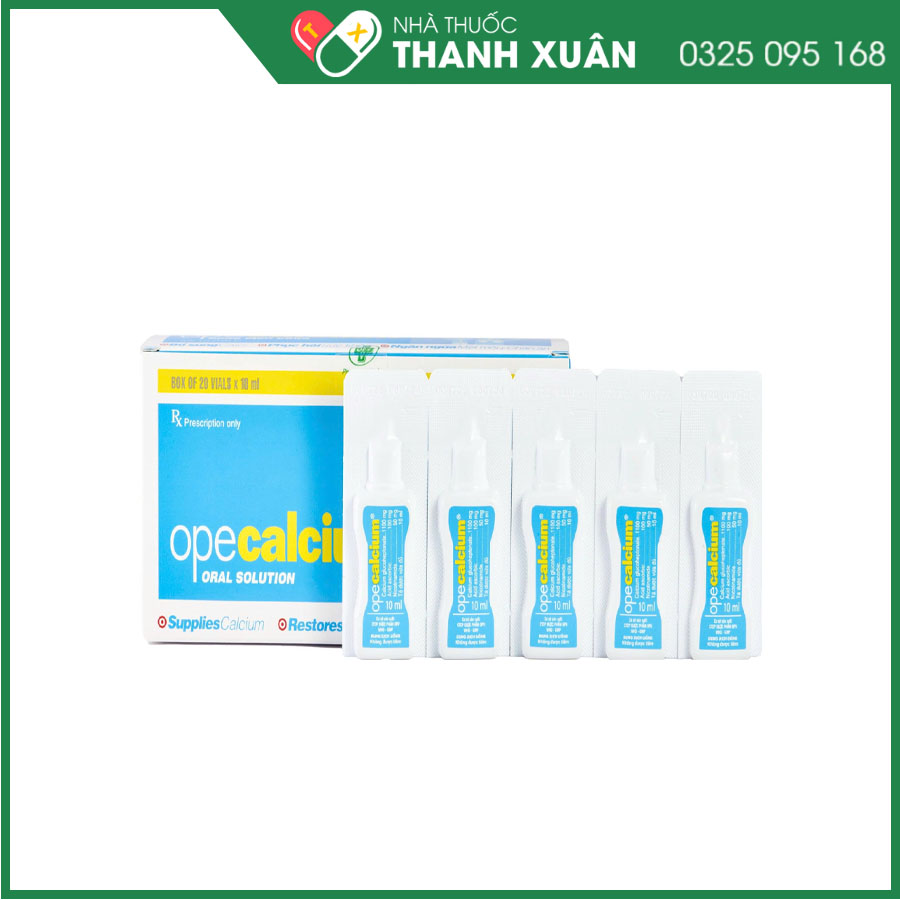 Opecalcium giúp điều trị và dự phòng thiếu vitamin và calci